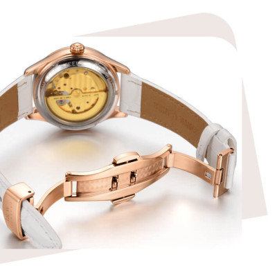 Đồng hồ nữ chính hãng IW CARNIVAL IW573G-2 Kính sapphire ,chống xước ,Chống nước 30m ,Bảo hành 24 tháng,Máy cơ (Automatic),dây da cao cấp, thiết kế đơn giản dễ đeo