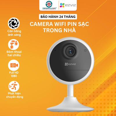 Camera WiFi EZVIZ CB1 Không Dây Pin Sạc 1600 mAh, Đàm Thoại 2 Chiều Trong Nhà - TRANGIATELECOM Hàng nhập khẩu