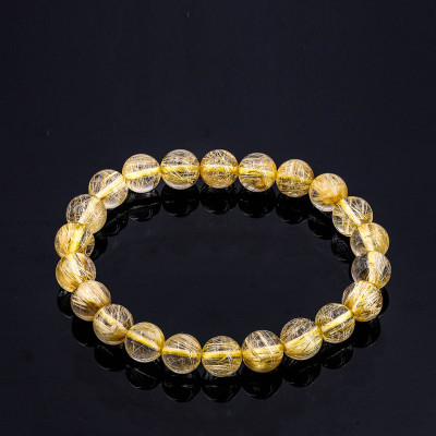 Vòng Thạch Anh Tóc Vàng Nữ Do Anqlo Chế Tác  Hạt 8mm - 10mm Với Nhiều Hình Thức Đẹp Từ 2A - 7A