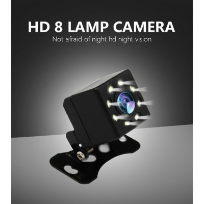 Camera Lùi Dành Cho Ô Tô Chống Nước 8 LED Vuông - Hàng Nhập Khẩu