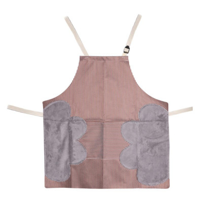 Tạp Dề Chống Thấm Có Túi Để Điện Thoại Và Chỗ Lau Tay Tiện Lợi - Giao màu ngẫu nhiên