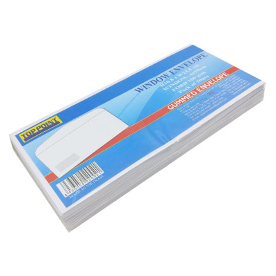 Bao Thư Toppoint Trắng Cửa Sổ Có Keo 10.8 x 23.5 cm (50 Cái/Lốc)