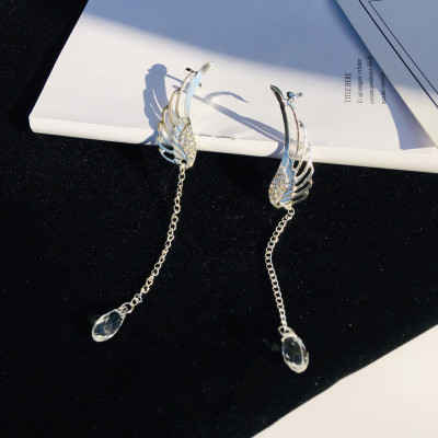 Bông tai khuyên tai cánh thiên thần giọt lệ phong cách cổ trang nổi bật