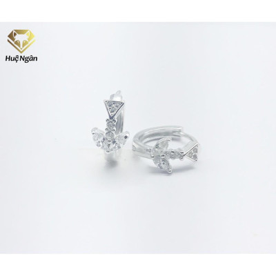 Bông tai bạc Ý 925 Huệ Ngân - Cánh én mùa xuân RYE140576