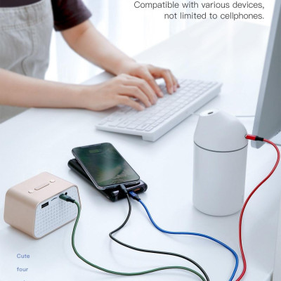 Dây sạc 4 IN 1 đa năng của Baseus  (3.5A, 120cm , Fast charge 4 in 1 Cable) cho iPhone/ iPad, Smartphone Android  - Hàng chính hãng