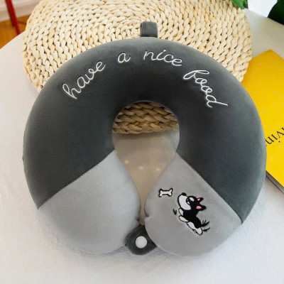 Gối Kê Cổ Công Thái Học Chất Liệu Cao Su Non Cao Cấp, Gối Tựa Cổ Chữ U Văn Phòng Làm Việc Du Lịch 