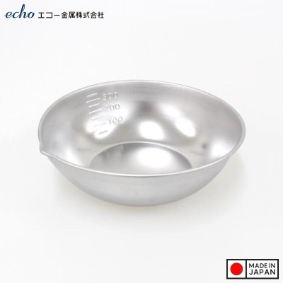 Tô inox có miệng rót Echo Cooking Bowl Ø12.8cm - Hàng nội địa Nhật Bản nhập khẩu chính hãng