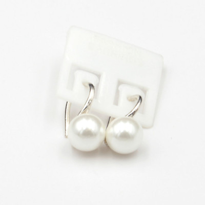 Hoa Tai Bạc Hiểu Minh HT279 Ngọc Trai Đơn Giản