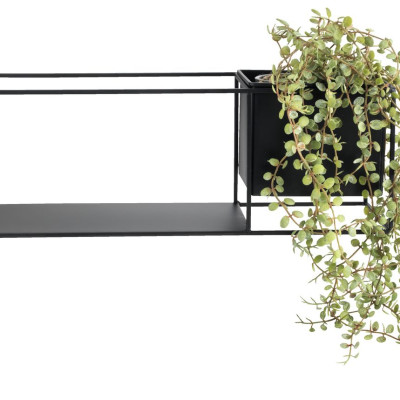 Kệ trang trí | JYSK Vilmer | kim loại | đen | R13xD40xC13cm
