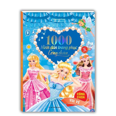 Sách - 1000 Hình Dán Trang Phục Công Chúa - Hoa Lệ + Vui Vẻ + Hoàn Mỹ + Thông Minh - Combo 4 Cuốn - Minh Thắng