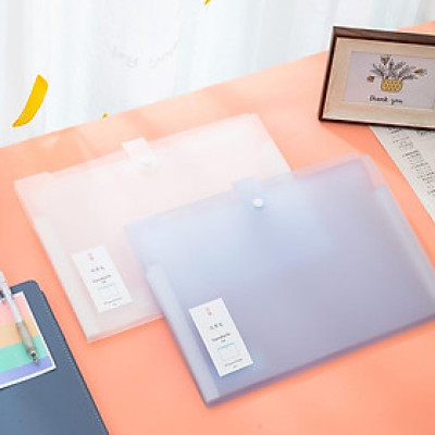 Cặp tài liệu mở rộng A4 8 ngăn Deli - có nút cài - 1 chiếc - 5735