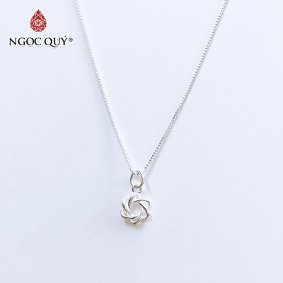 Dây chuyền bạc mặt vòng nguyệt quế - Ngọc Quý Gemstones