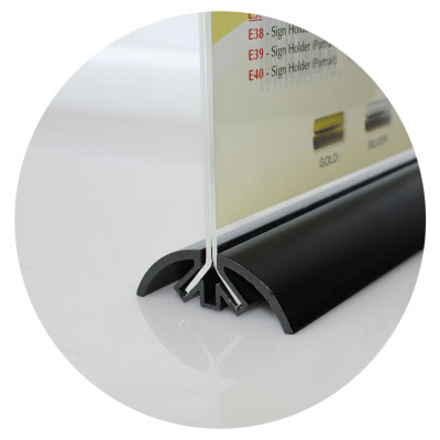 Kệ Mica 02 Mặt Đế Nhôm Cao Cấp A5 E38 (KT: 15 x 21cm)