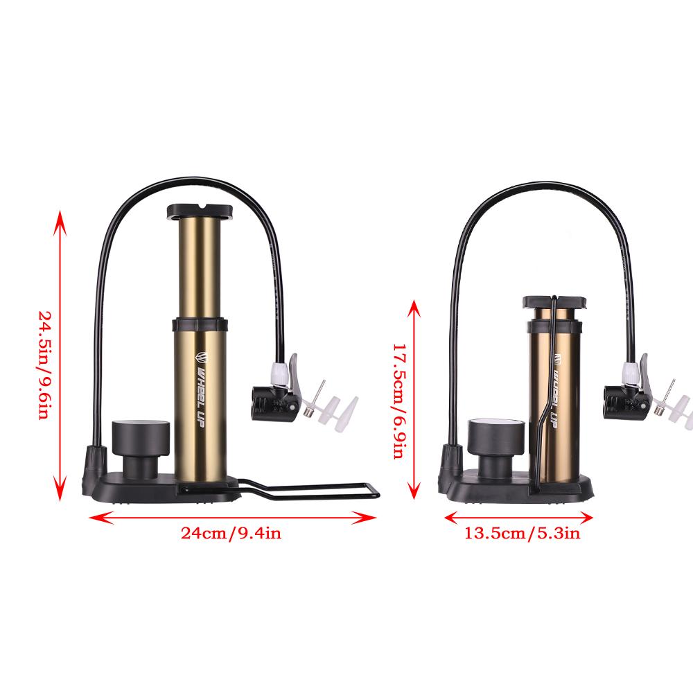 Máy bơm xe đạp WHEEL UP áp suất cao siêu nhẹ 160 Psi MTB