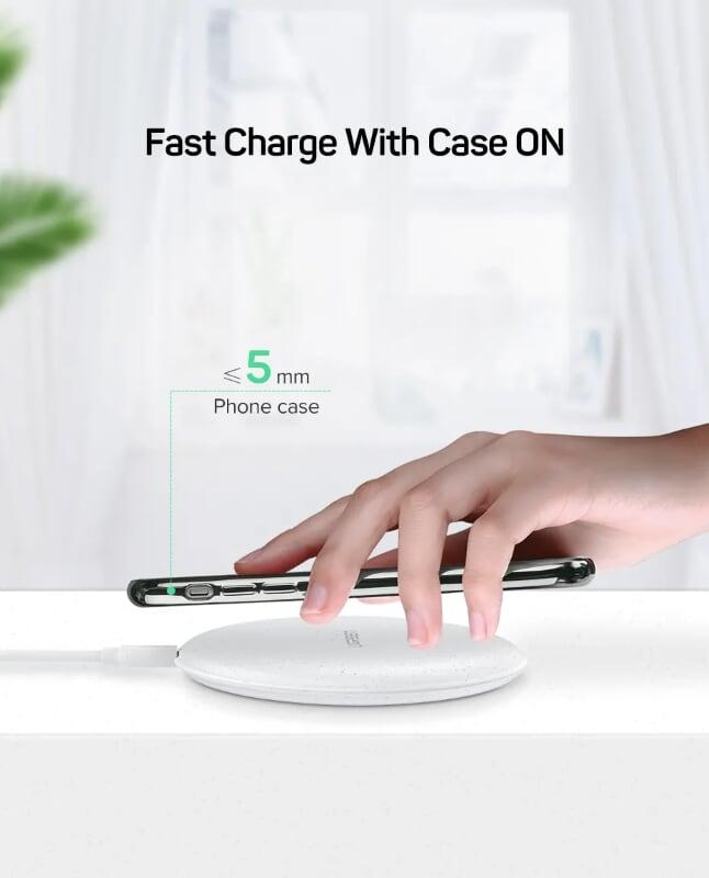 Ugreen UG60112CD186TK 10W Màu Trắng Đế sạc không dây - HÀNG CHÍNH HÃNG