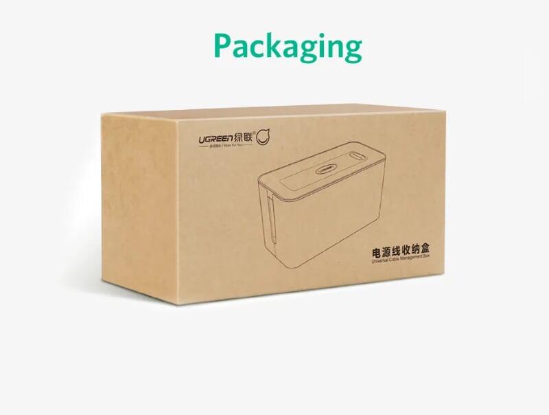 Ugreen UG30398LP110TK Size L 43x18x16CM Màu Trắng Hộp đựng ổ cắm điện tiện lợi - HÀNG CHÍNH HÃNG