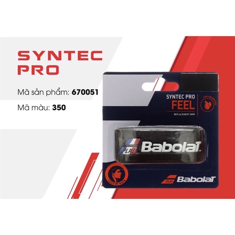 Babolat Syntec Pro - quấn cốt trắng/đen (670051)