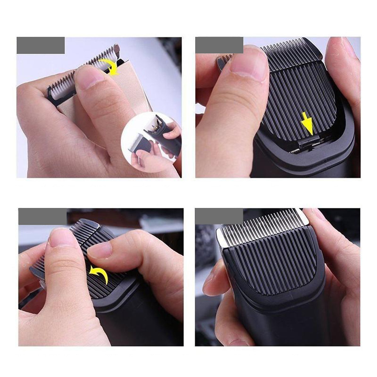 Tông đơ cắt tỉa lông thú cưng Hanpet có cổng sạc USB tiện dụng (màu ngẫu nhiên)