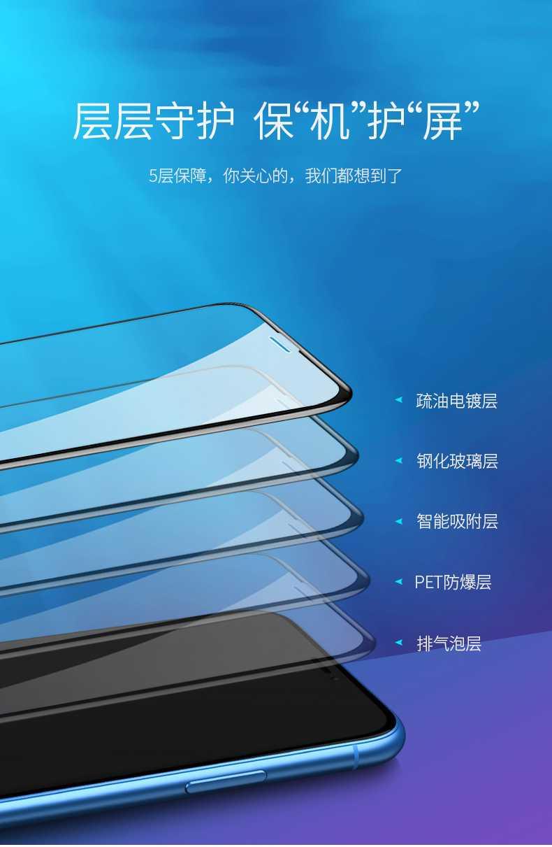 Ugreen UG60542SP116TK 2 miếng dán Iphone XR 6.1inch 3D Trong suốt 9D cường lực bảo vệ chống rơi - HÀNG CHÍNH HÃNG