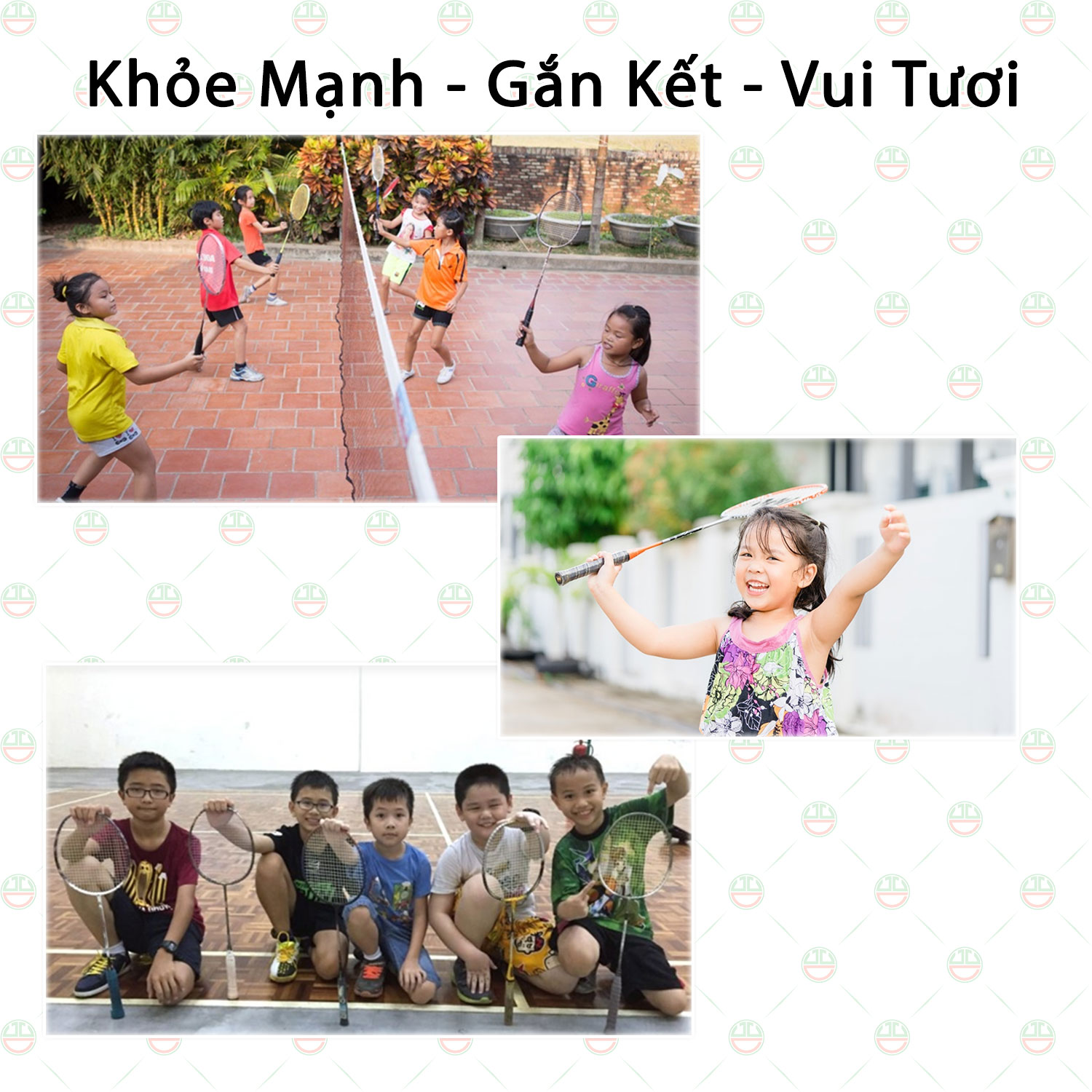 (Khỏe - Vui) Bộ Vợt Đánh Cầu Lông KhoNCC Hàng Chính Hãng - Cùng Thể Thao Tăng Cường Sức Khỏe - Vui Tươi - Gắn Kết - KLM-VDCL
