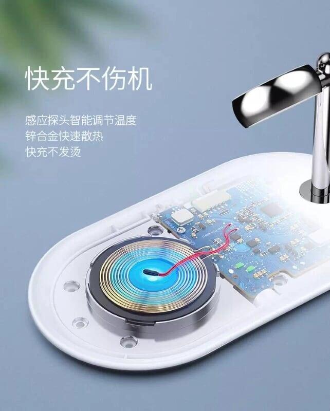 Ugreen UG50535CD178TK 75W màu Trắng sạc không dây Iphone + đồng hồ thông minh iWatch - HÀNG CHÍNH HÃNG