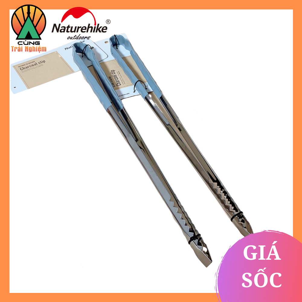Kẹp Gắp Than Naturehike Thép Không Gỉ Dành Cho Dã Ngoại, Nấu Nướng Ngoài Trời NH20SK008
