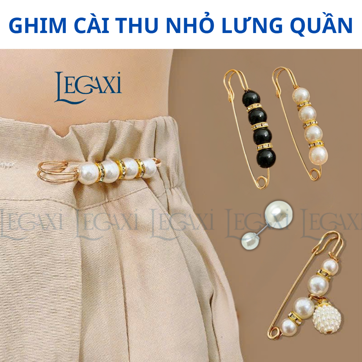 Ghim Cài Điều Chỉnh, Cố Định Quần Áo, Thắt Lưng, Thu Hẹp Eo, Chống Hở Cổ Áo ,Trang Trí Tạo Kiểu