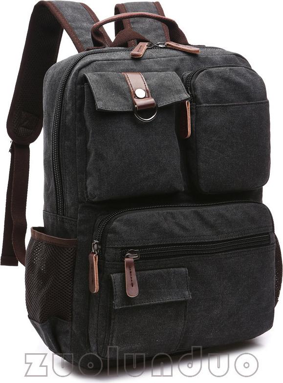 Balo nam thời trang vải canvas phong cách mới- đi làm, đi học,đi chơi,đựng laptop (15,6")