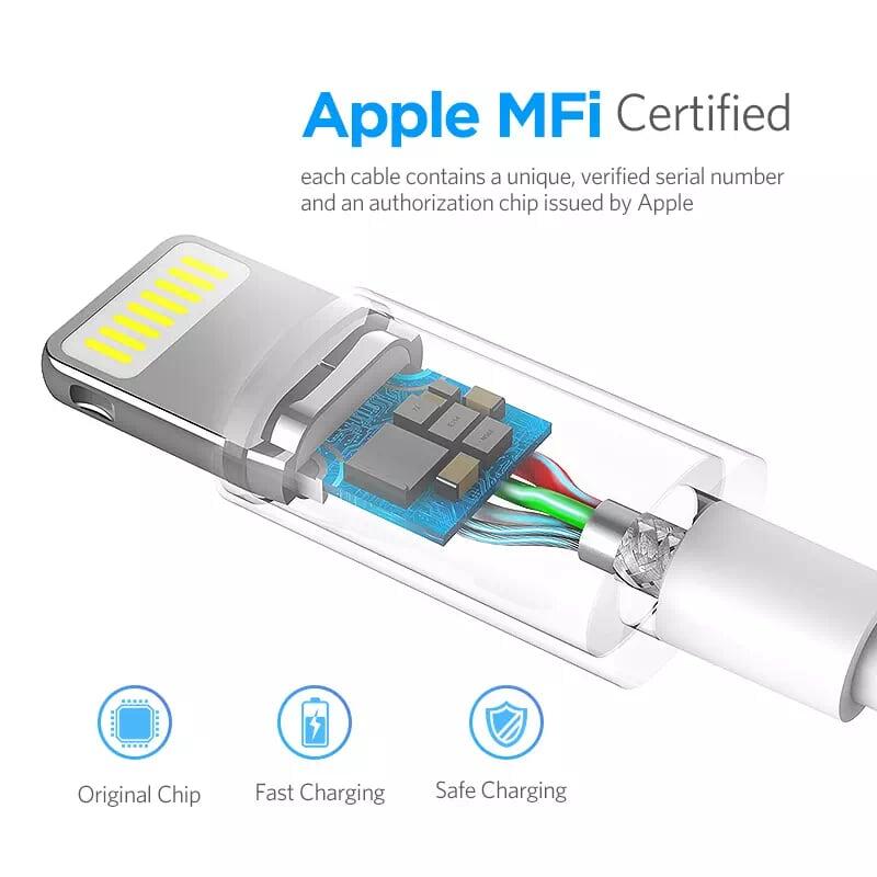 Ugreen UG20728US155TK 1M màu Trắng ABS Cáp Lightning sạc + truyền dữ liệu cho iPhone - HÀNG CHÍNH HÃNG