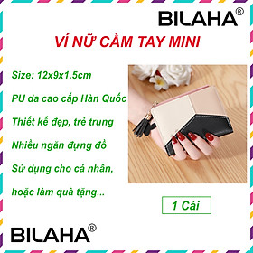 Ví bóp nữ đẹp cầm tay mini ngắn nhỏ gọn bỏ túi thời trang giá rẻ mà đẹp (có hàng sẵn) (Hàng Chính Hãng)