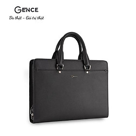 Cặp Xách Nam Công Sở Gence Da Bò Taiga Cao Cấp CGL09 Khóa Số