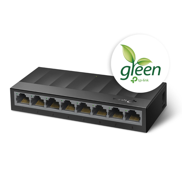 Bộ Chia Tín Hiệu Switch TP-Link LS1008G Để Bàn 8 Cổng 10/100/1000Mbps - Hàng Chính Hãng