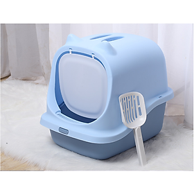 NHÀ VỆ SINH 2 CỬA KHAY KÉO - NHÀ VỆ SINH HỘP TAI MÈO DÀNH CHO MÈO