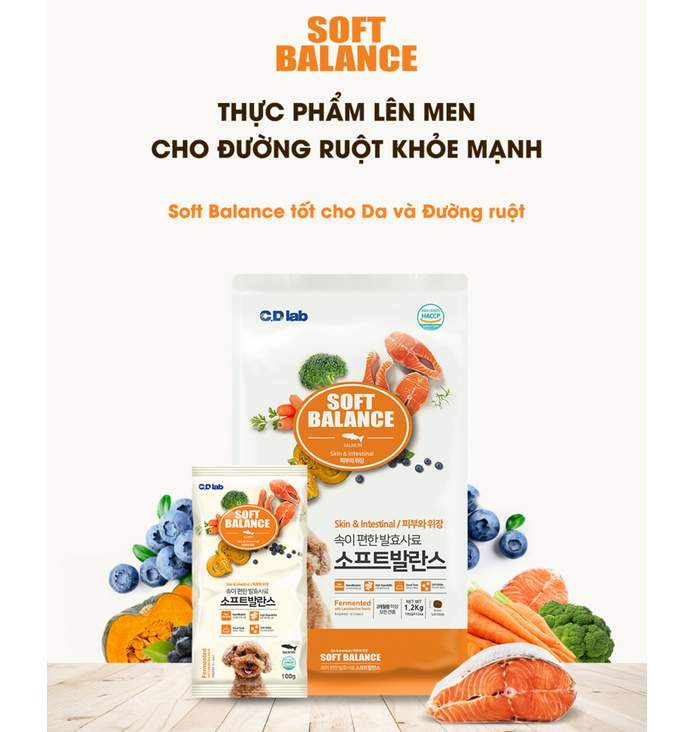 Hạt Mềm Chó Cao Cấp | Soft Balance | Giúp Đường Ruột Khỏe Mạnh | Túi 1,2kg (12 túi nhỏ 100g tiện dụng