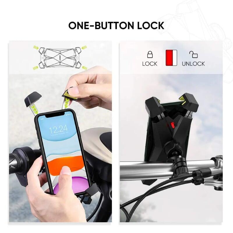 Ugreen UG60989LP181TK Màu Đen Giá đỡ điện thoại UGREEN cho xe đạp xoay 360 độ - HÀNG CHÍNH HÃNG