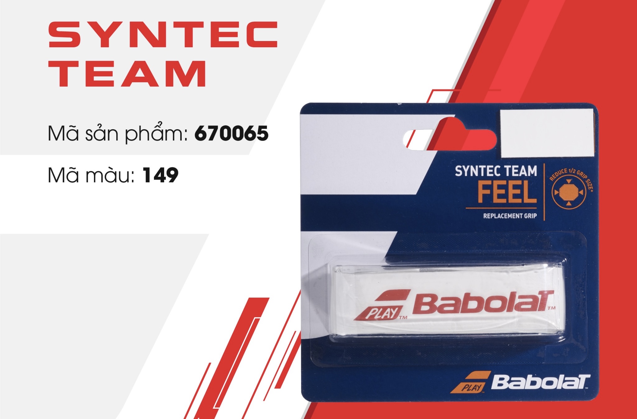 Babolat Syntec Pro - quấn cốt trắng/đen (670051)