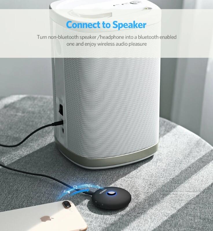 Ugreen UG40762CM108TK BT 4.2 màu Đen Bộ thu phát âm thanh Bluetooth hỗ trợ APTX - HÀNG CHÍNH HÃNG