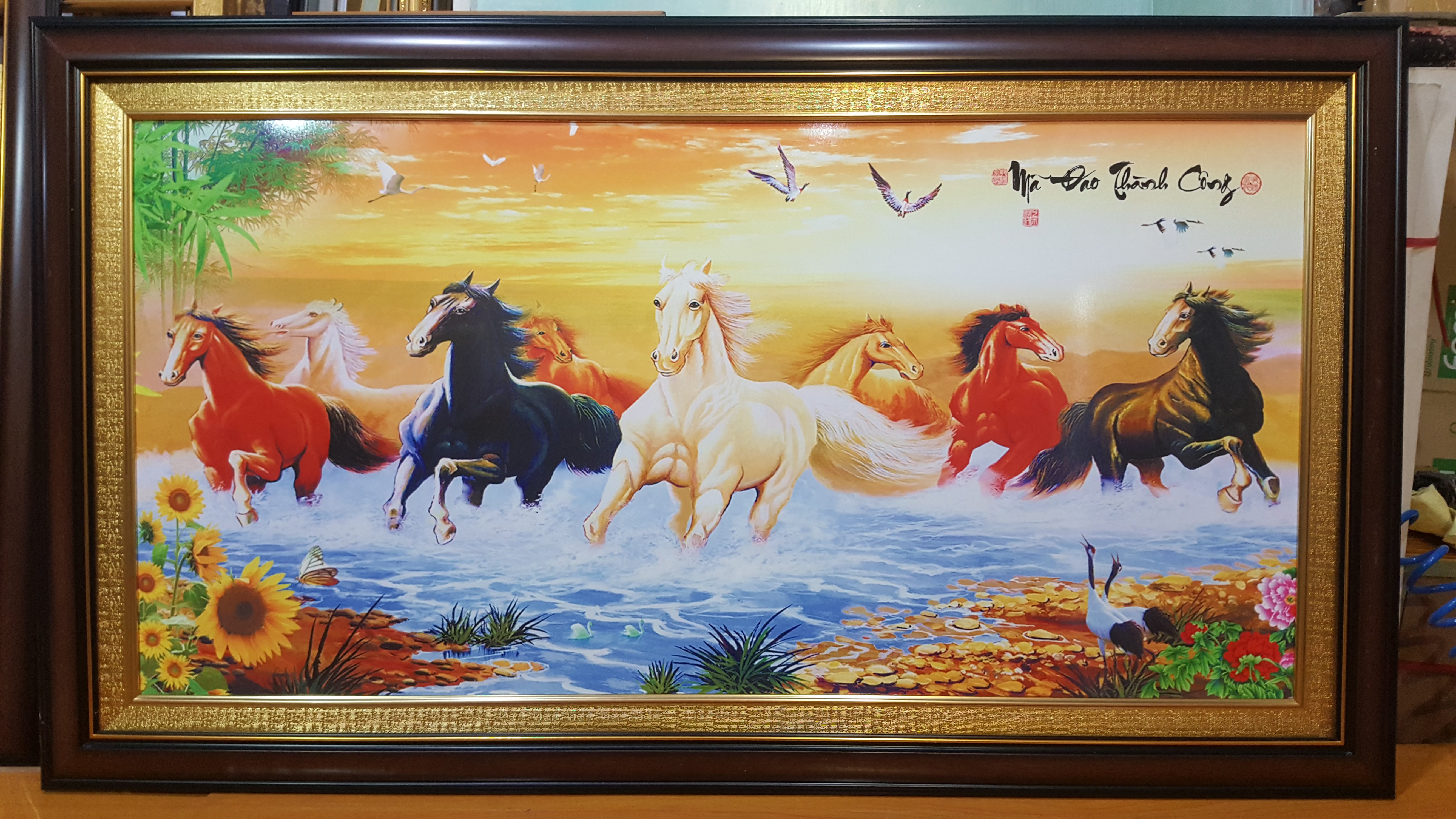TRANH TREO PHONG THỦY -MÃ ĐÁO THÀNH CÔNG