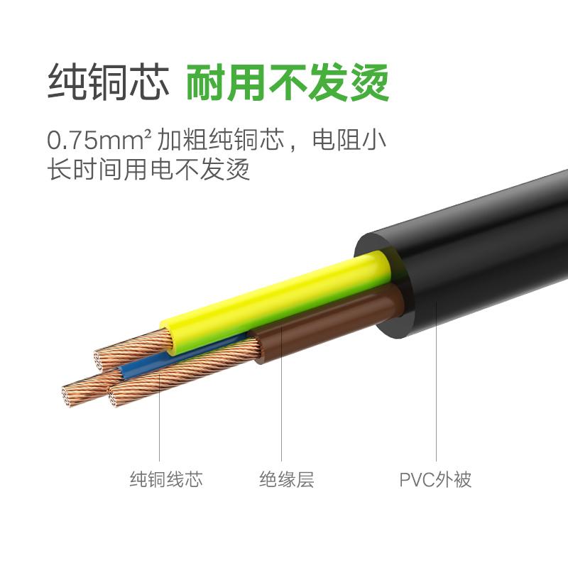 Ugreen UG40911CD133TK 1.5M màu Đen Cáp nguồn máy tính - HÀNG CHÍNH HÃNG