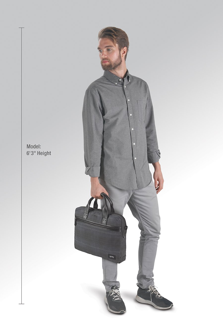 Túi xách Nam Solo Bryce 15.6" HLD100-51 Xanh - Đen Kích thước: Cao 34 x Ngang 43 x Rộng 9 cm Bảo hành 05 năm