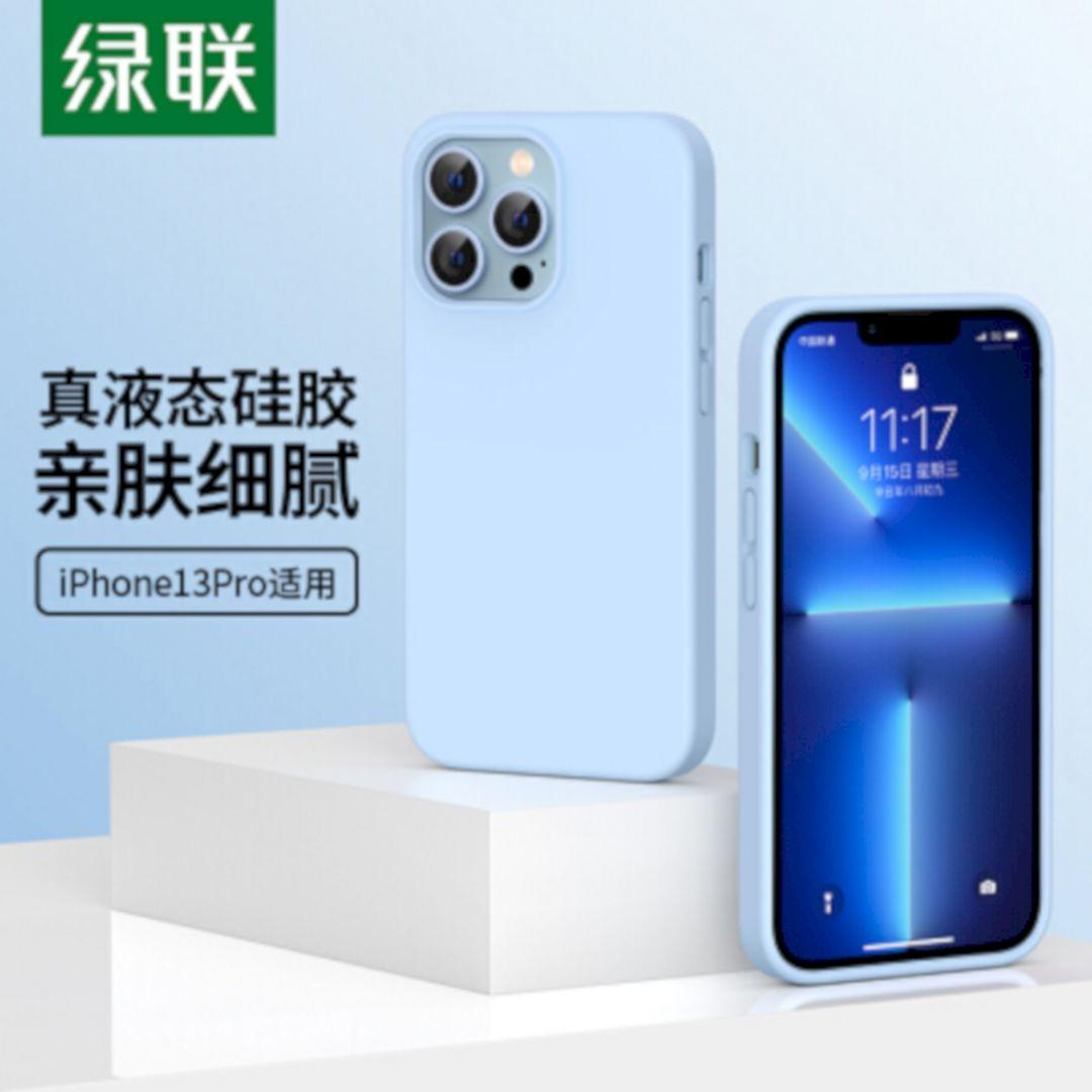 Ugreen UG90308lp544TK Silicone Màu Xanh Ốp lưng Iphone 13 Pro 6.1inch - HÀNG CHÍNH HÃNG