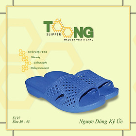 Dép tổ ong XANH NAVY nhựa EVA siêu bền, siêu nhẹ, chống trơn trượt, đế dày (FORM LỚN ĐẶT LÙI 1-2 SIZE) Dép Nam Nữ Nhiều Màu Sắc