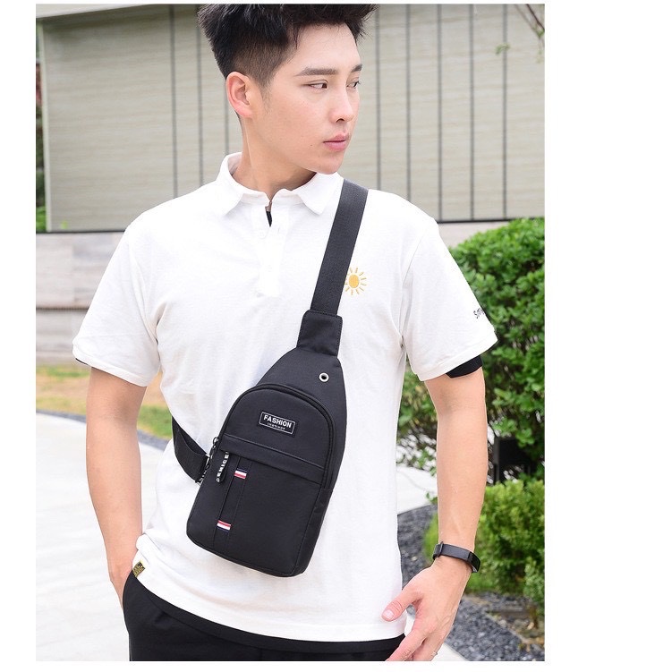 Túi xách đeo chéo , phong cách Hàn Quốc , vải dù chống bụi , chống thấm nước , trẻ trung cho cả nam và nữ