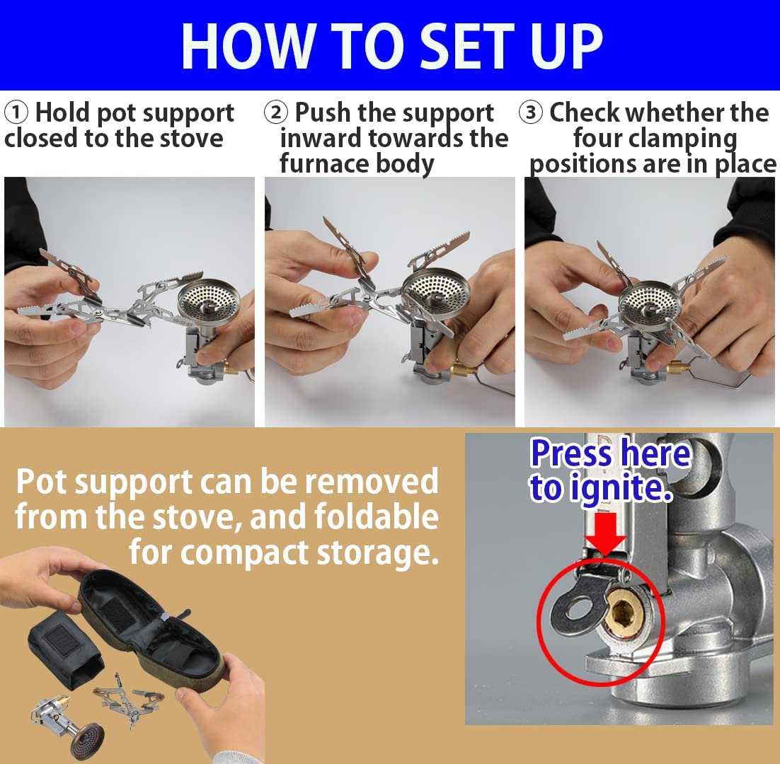 Bếp gas dã ngoại xếp gọn Campingmoon XD-2F / BKXD-2F