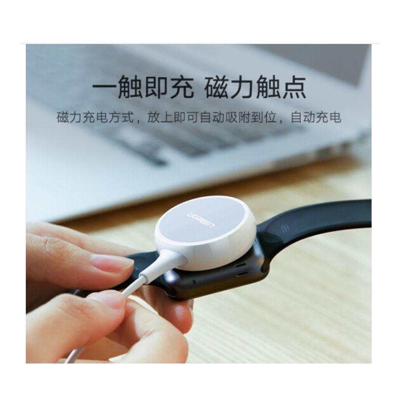 Ugreen UG60969CD177TK 1M 5V 1A Sạc cho iwatch đồng hồ thông minh Apple điện vào cổng type C và usb có Chip MFI Màu Trắng - HÀNG CHÍNH HÃNG