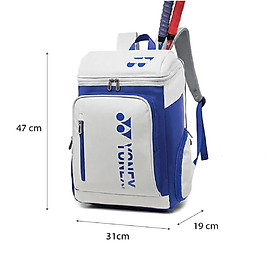 Balo Cầu Lông-Pickleball-Tennis Yonnex chống nước, chống xước, có ngăn đựng giày Túi thể thao Sport bag Size lớn 47cm