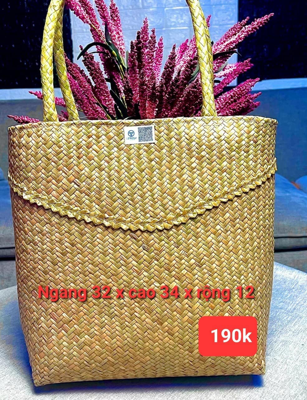 TÚI CỎ BÀNG THỜI TRANG LEROSV ECO