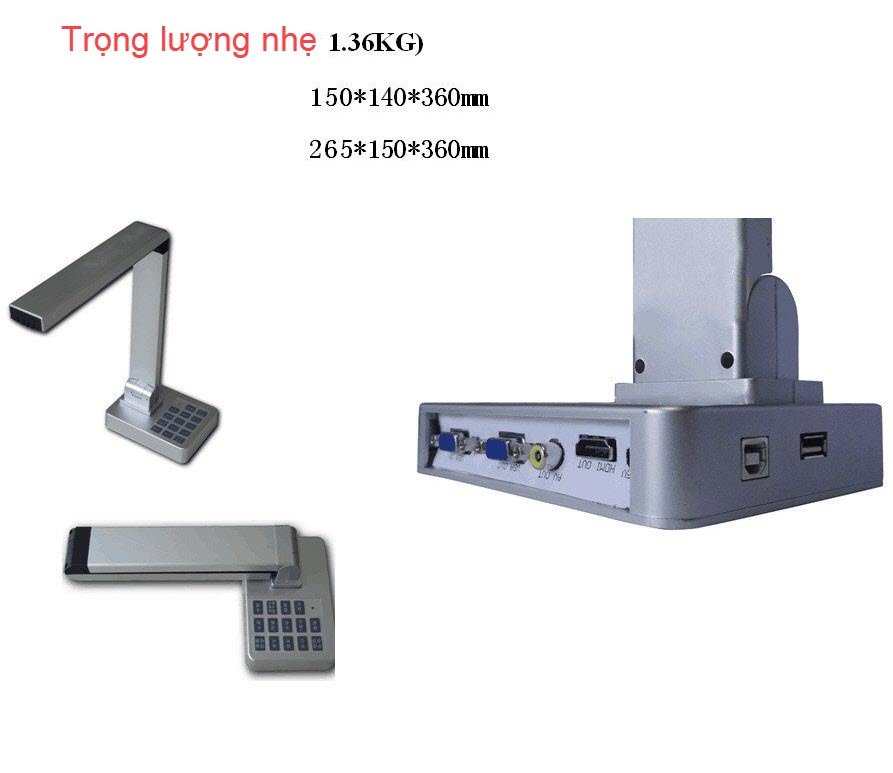 ROGTZ - Máy Chiếu Vật Thể Scan Tài Liệu Màu Tốc Độ Cao K800 Plus Lấy Nét Tự Động Scan A3/A4/A5 Camera 10MP Kết Nối VGA - HDMI - USB - AV Google Meet Văn Phòng Lớp Học DirectConnect Visualizer UltraZoom GoogleMeet Office Classroom Hàng Chính Hãng