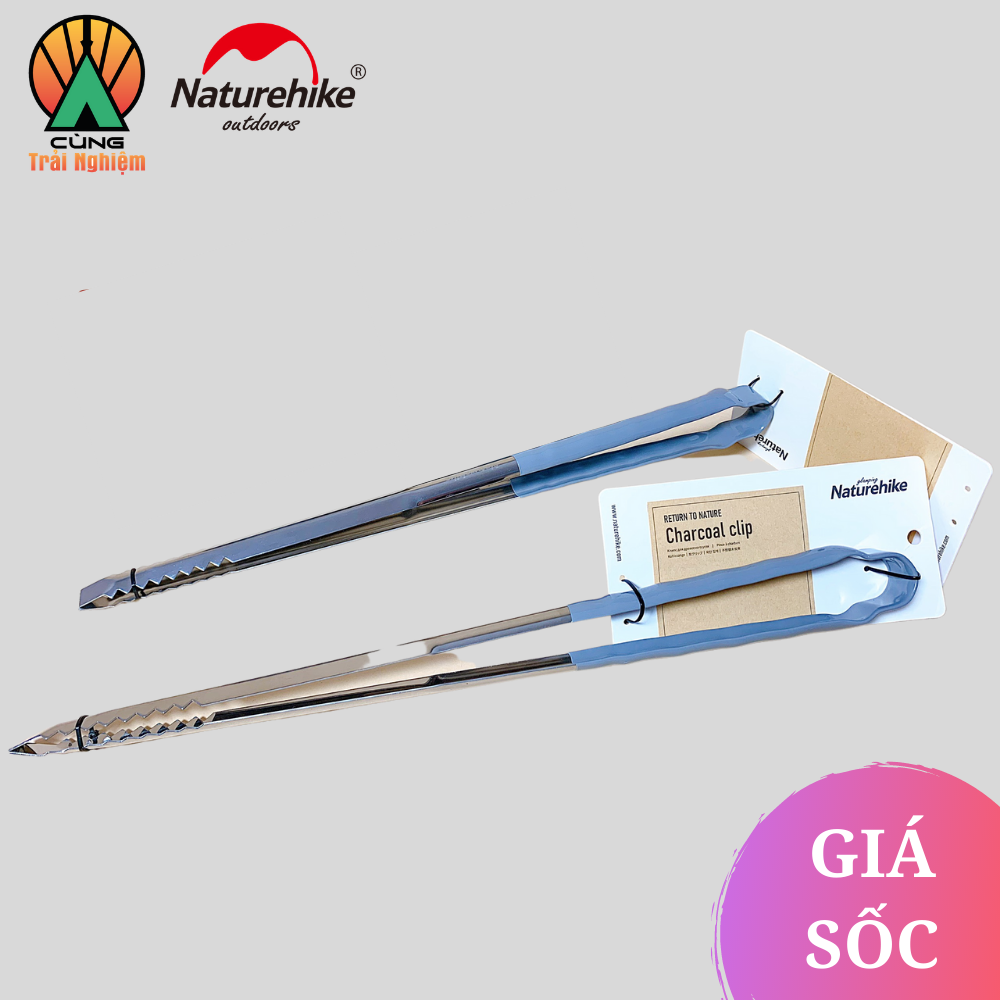 Kẹp Gắp Than Naturehike Thép Không Gỉ Dành Cho Dã Ngoại, Nấu Nướng Ngoài Trời NH20SK008