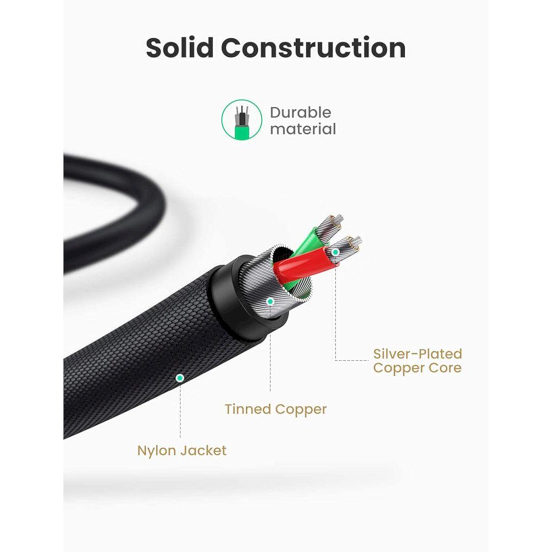Ugreen UG40904AV166TK 2M Màu Đen Cáp chuyển Lightning sang 2 cổng RCA Bông Sen - HÀNG CHÍNH HÃNG